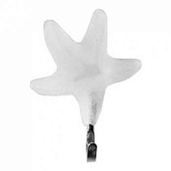 Крючок для ванной комнаты Spirella / Спирелла Starfish декоративный, полисмола, белый, 1000639