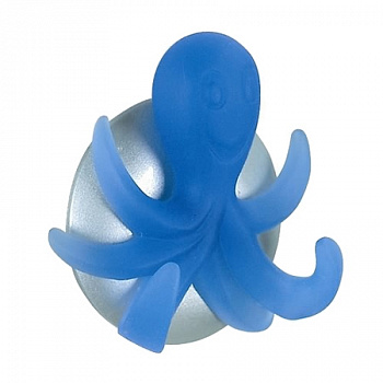Крючок для ванной комнаты Spirella / Спирелла Octopus декоративный, полисмола, синий, 1004623